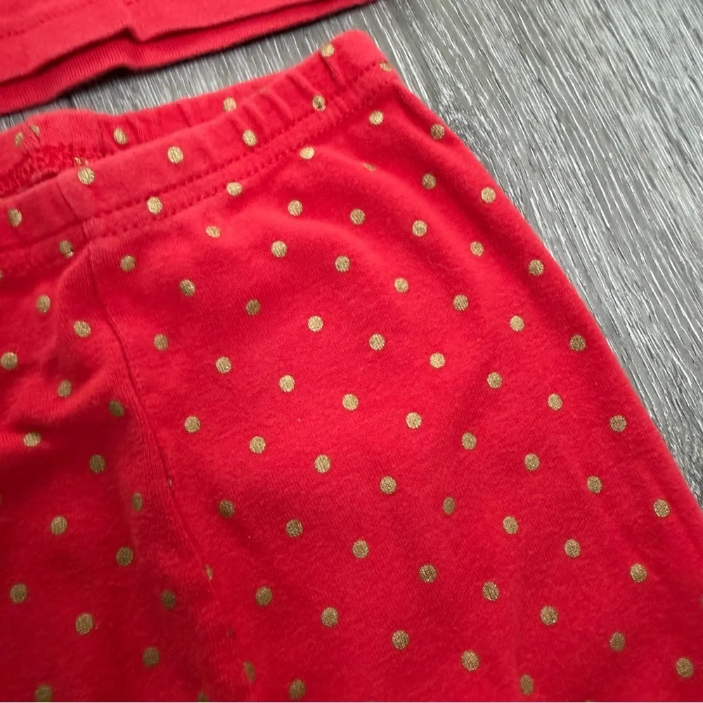 CARTERS 2PC SNUG FIT LONG SLEEVE SHIRT AND PANTS PJ SET SMORES RED 2T